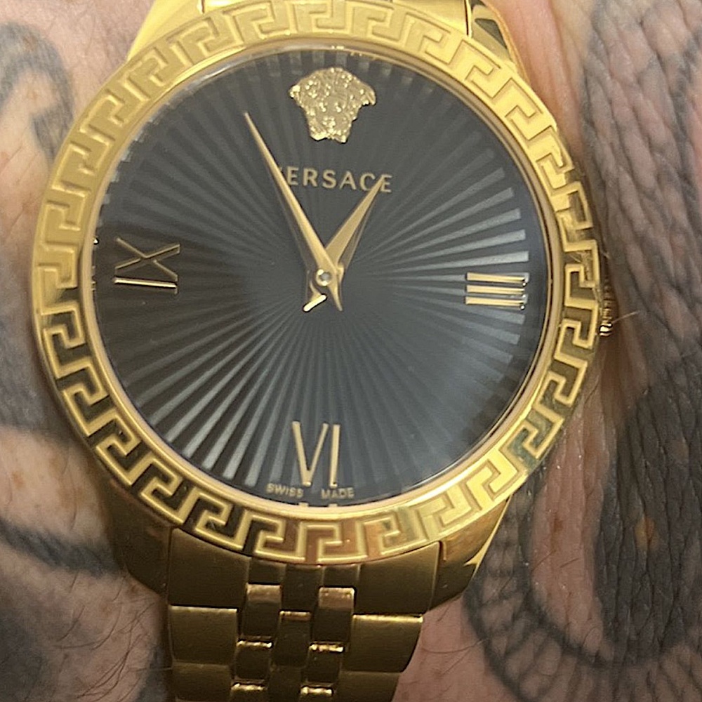 NEW Versace Gold Watch